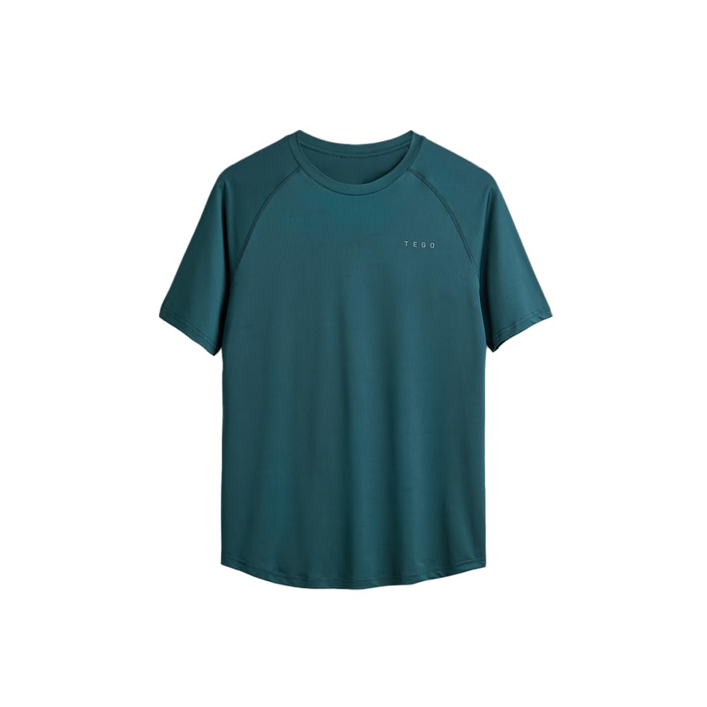 tego Men’s Core Tech Gym T-Shirt | Lightweight Men’s Workout T-Shirt | Athletic Fit, Sweat-Wicking Training Tee with Raglan Sleeves & Curved Hem-picture-25