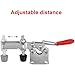 Accessbuy Toggle Clamp 225D 500Lbs Holding Capacity Heavy Duty Large Hold Down Clamp Quick-Release Horizontal Clamp（2Pack)