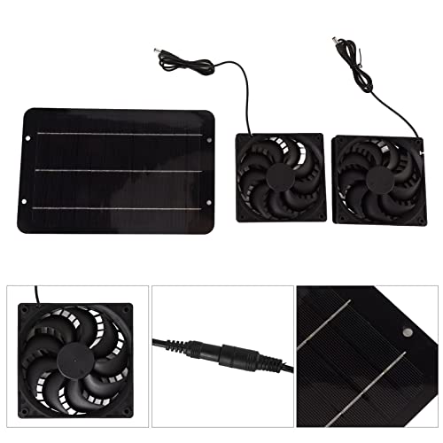 Extractor de aire solar 10W 12V Rengue con panel epoxi impermeable para gallineros e invernaderos 3