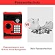 Pup Go Elektronische Digitale Spardose XXL, Kinder Tresor mit Code, Automatischer ATM Saving Bank für Scheine & Münzen, Sparschwein Safe Geschenk für Jungen Mädchen 3-12 Jahre (Rot)