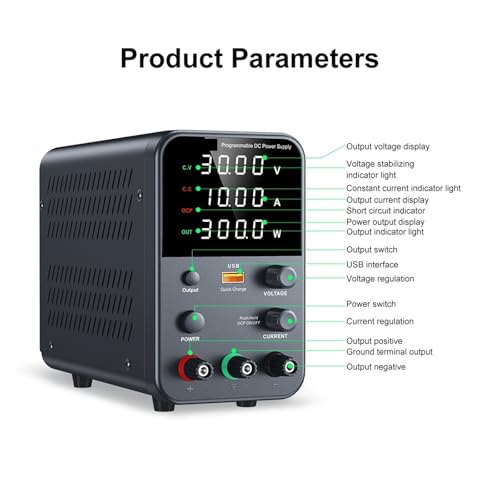 Alimentation de table régulée CC variable 5V affichage LED - 6