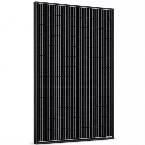 wnzoyon N-Type 300W Solar Panel 18BB 25.4% High Efficiency Monocrystalline PV Module for 12V/24V Battery Systems Off-Grid Power Charger for RV Rooftop Marine Farm Trailer Cabin Home
