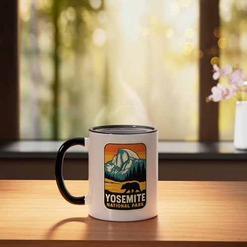 Taza de cerámica Yosemite Retro Half Dome Bear 11oz miniatura 3