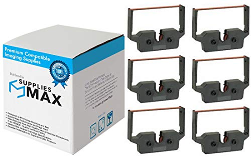 Cintas de impresora compatibles Olympia 6 unidades negro/rojo