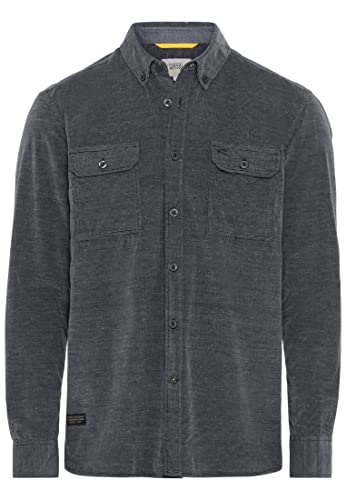 camel active Herren 409111/8S41 Hemd, Dunkelblau, XL