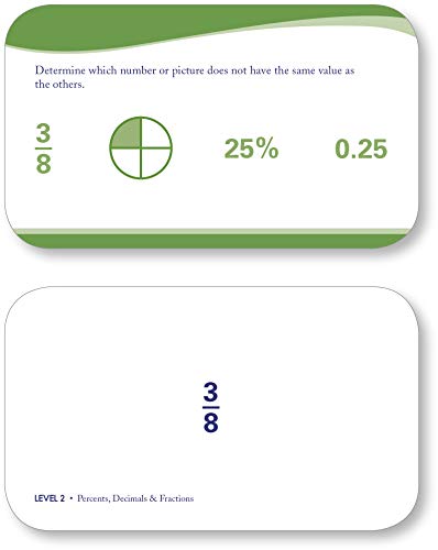 5Th Grade Math Flashcards: 240 Flashcards For Improving Math Skills (Decimals, Fractions, Percents, Adding And Subtracting Fractions, Geometry) (Sylvan Math Flashcards) #TOP3