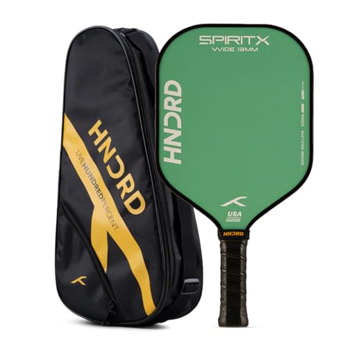 Image of Hundred Spirit X Pop - Pickleball Paddle | 13mm Core | Wide Body Power Paddle | Enhanced Sweet Spot | Ideal for Beginners & Intermediate Players | Free Paddle Bag