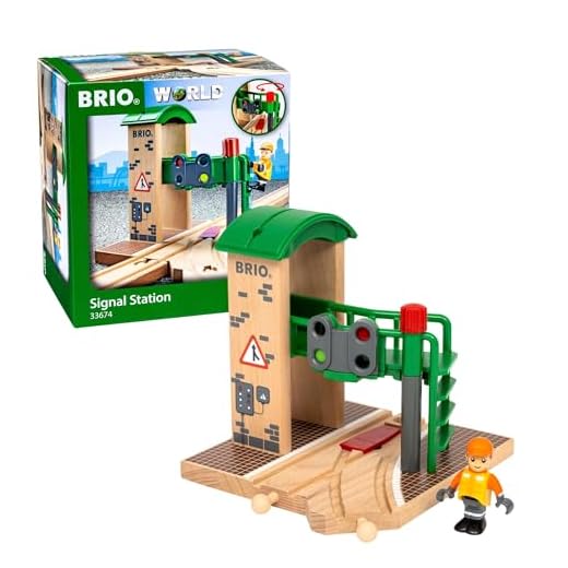 BRIO World - 33674 Signal Station | 2 Piece Toy Train Accessory for Kids Ages 3 and Up