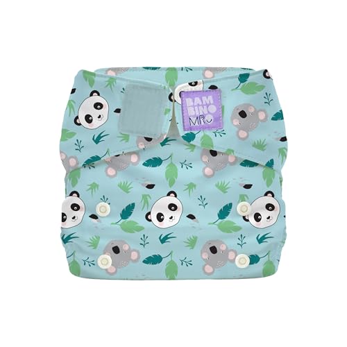 Bambino Mio, Miosolo Classic pañal reutilizable todo en uno - PATITAS PEQUEÑAS, ecológico, libre de químicos, súper suave y ajustable talla única