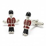 Guardsman Cufflinks - Onyx Art CK771 London Royal Guard Beefeater Cuff Links In Premier Life Packaging