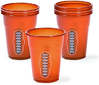 Fun Express Football Disposable Cups - Sports & Game Day by Oriental Trading Company