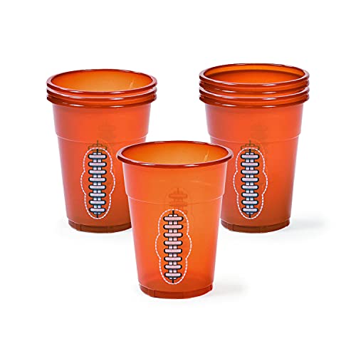 Fun Express Football Disposable Cups - Sports & Game Day by Oriental Trading Company 50 Count (Pack of 1)