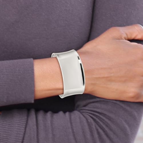 IceCarats 925 Sterling Silver 30mm Cuff Bangle Bracelet2