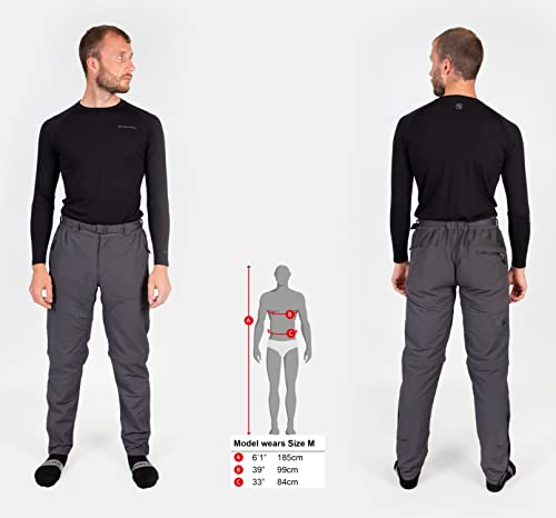 Endura Calça de ciclismo masculina Hummvee com zíper preta, grande