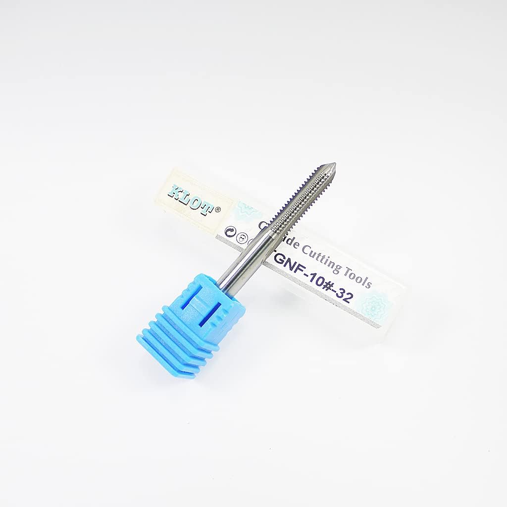 KLOT Solid Carbide Thread Tap 3# 4# 5# 6# 8#10# 12# 5/32 1/4 5/16 3/8 7/16 1/2 9/16 5/8 3/4-10 UNC UNF Tungsten Carbide (1/4-20)