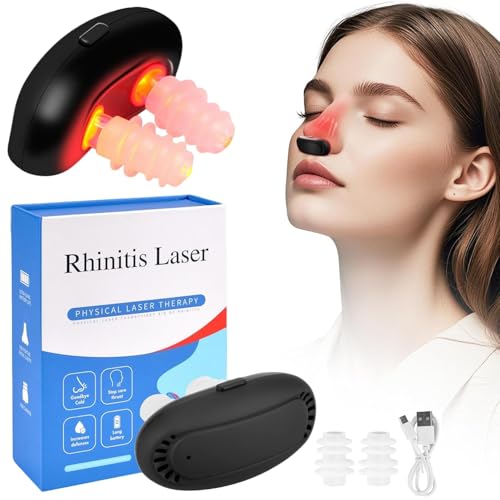 RespiRelief Red Light Therapy Infrared Nasal Therapy Device Portable Red Light Nasal Therapy Instrument Physiotherapy Nasal Soothing Device for Nose Nasal Clearing Device