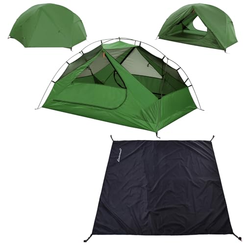 Carpa ligera camping 2 personas verde Clostnature miniatura 1