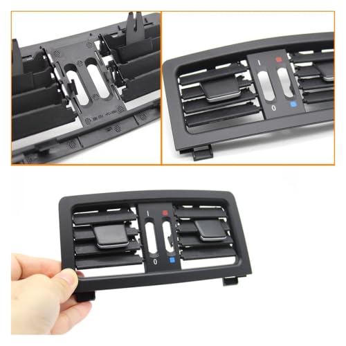 Panel de cubierta para salida de aire trasera con rejilla orientable para BMW E60 E61 4