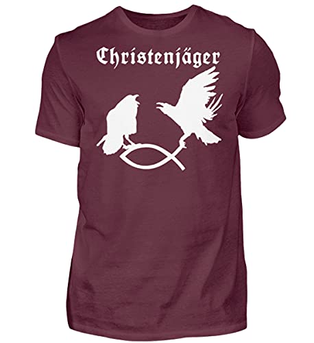 T-Shirt Odin's Raben coupe homme grand confort en rouge vif taille XL