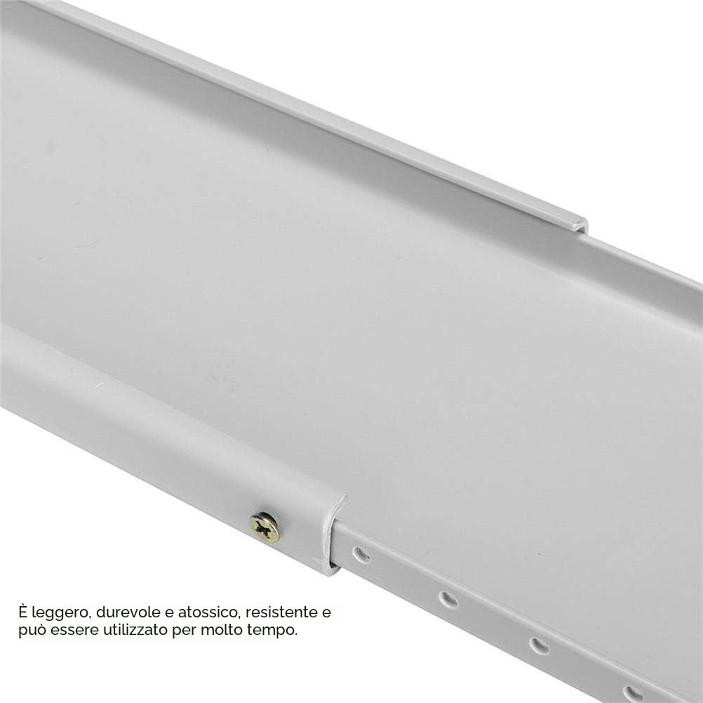 Kit per finestra condizionatore d'aria, guarnizione universale portatile allungata e regolabile, 110 cm, per tubo di scarico 14 cm