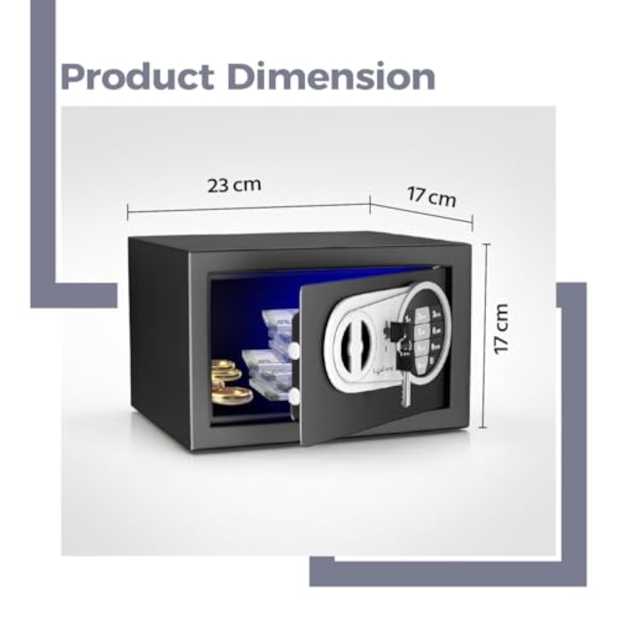 8.6L Small Digital Safe Locker Box