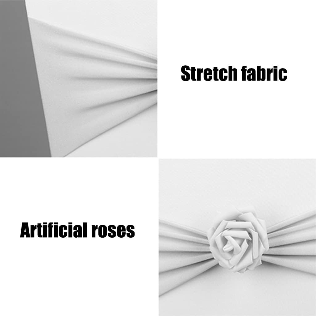 Chair Sashes for Party 10-50Pcs Elegant Art Simulation Roses Chair Ties Wedding Celebration Elastic Chair Back Decoration Easy to Install (Color : A Size :30) (G*20)