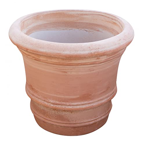 Biscottini Terrakotta töpfe 60x60x53 cm | Pflanzentopf Gross Made in Italy | Terracotta blumentopf groß | Terracotta Topf für den Garten