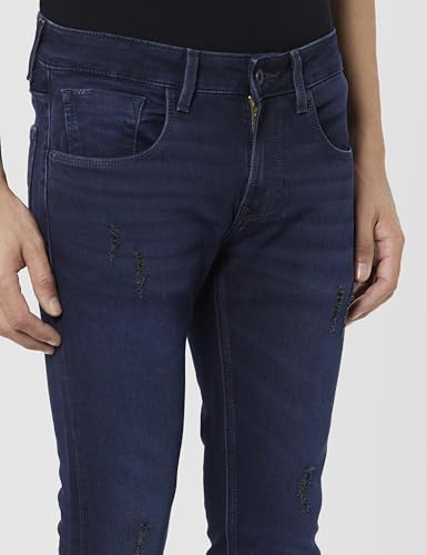 Image of Spykar Men's Slim Fit Low Rise Casual Jeans