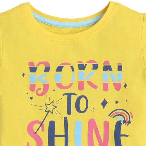 Image of Hopscotch Girls Graphic Regular Fit T-Shirt (Pack of 5)