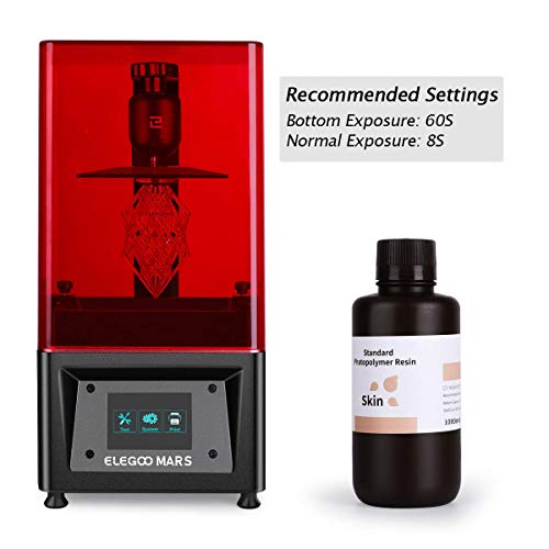 Image of ELEGOO ABS-Like 3D Rapid Resin LCD UV-Curing Resin 405nm Standard Photopolymer Resin for LCD 3D Printing 1000 Grm (Skin)
