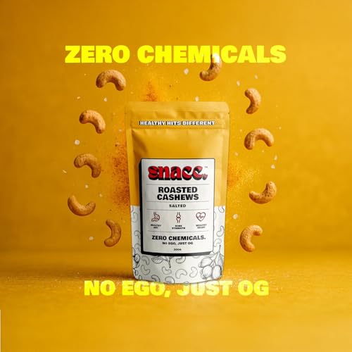Image of Snacc Roasted & Salted Cashews | Crunchy Premium Kaju Dry Fruit | Protein-Rich Cashew Nuts | Zero Chemicals | 100% Clean Label Healthy Snack | 200g x 3