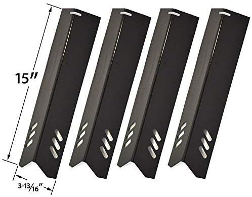4 Pack Porcelain Heat Plate for Phoenix KS10002, BHG BH13-101-001-01, GBC1362W & Uniflame GBC1059WB, GBC1059WE-C, GBC1069WB-C, GBC1143W-C Gas Grill Models