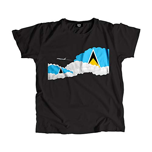 T-shirt Saint Lucia Day Clouds pour vos escales à l'aéroport