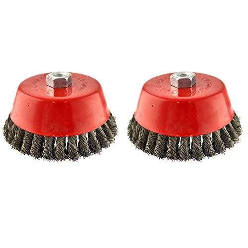 Brosse coupe fil volant 150mm pour décaper la rouille tenace 2PK