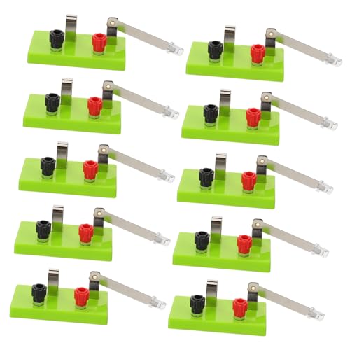 KICHOUSE Single Pole Single Throw Switch 10pcs Physics Experiment Equipment Spst for Electrical Lab User-Friendly Design