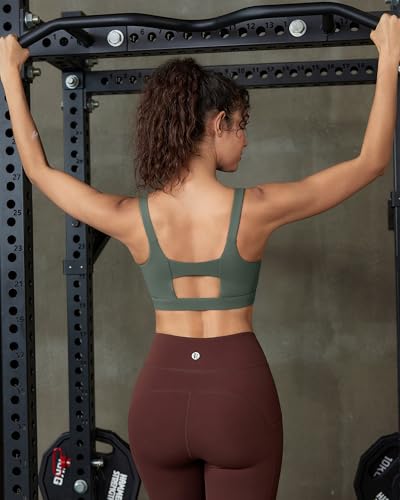 Image of RUNNING GIRL Sports Bra for Women High Support, Molded Cup Supportive High Impact Sports Bras with Sewn in Pads