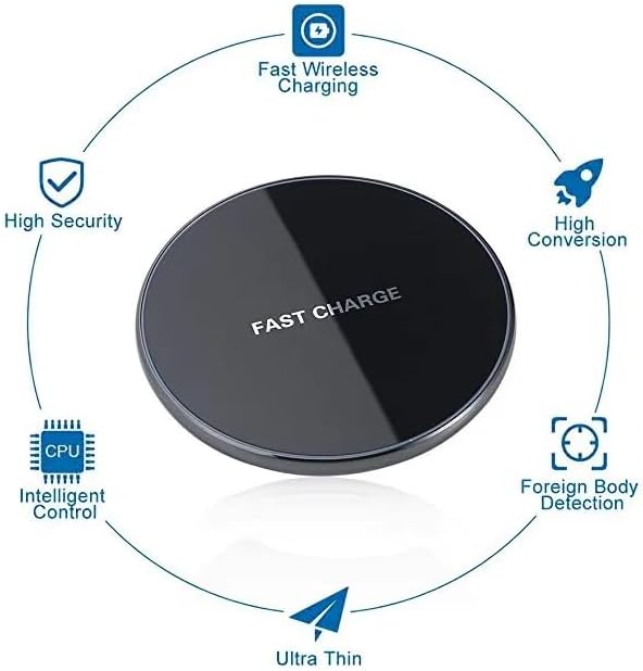 Miniatura 4 de Cargador inalámbrico rápido de 9 W para iPhone 14131211, Galaxy S23S22S21, cargador de teléfono inalámbrico con protección contra cortocircuitos,