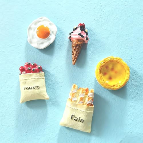5 imanes decorativos 3D para refrigerador miniatura 6