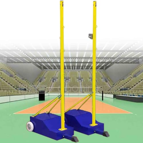 Red portátil de Voleibol y bádminton con Base Estable y Postes Ajustables para Actividades Deportivas en Interiores y Exteriores.
