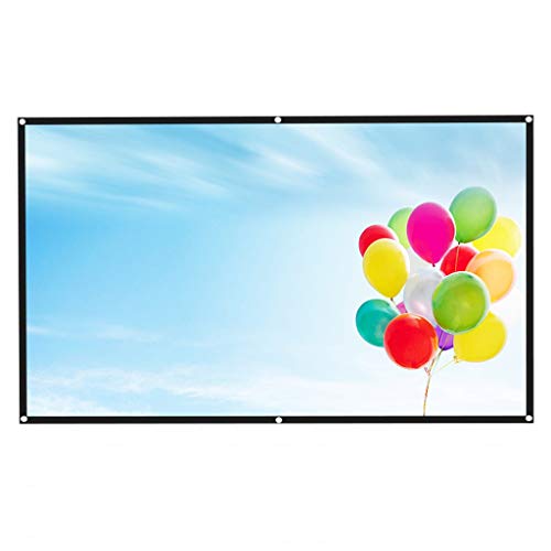 Pantalla de proyección portátil 84 pulgadas 16:9 plegable