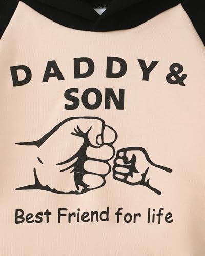 Image of Renotemy Toddler Baby Boy Clothes Denim Outfits Infant Hooded Sweatshirt Jeans Pants Little Boys Clothing
