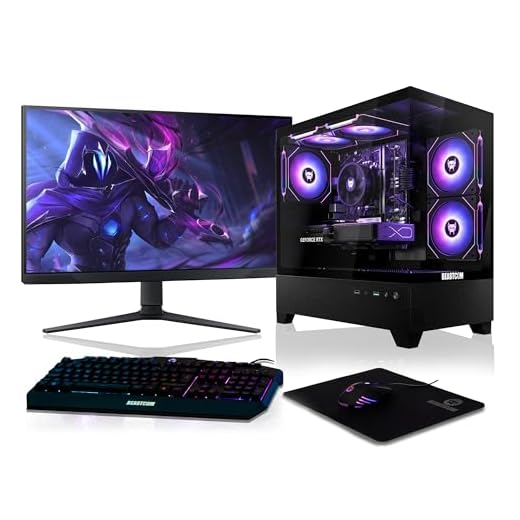 BEASTCOM Q5 | Gaming PC Set Bundle | AMD Ryzen 9 5900X 12X 4,80 GHz 24 Threads, NVIDIA RTX 5070 12GB, 32GB RAM, 1TB NVMe SSD, Monitor LED 27" + RGB Tastatur + Maus + Mauspad, HDMI, WLAN, Win 11