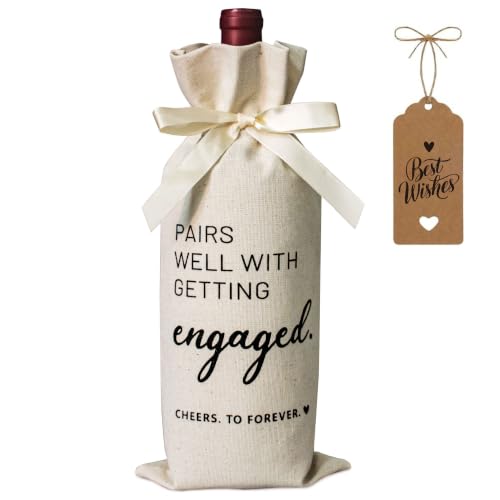 Engagement Gifts for Couples, Bride Gifts, Engagement Decorations Wine Bag