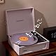 Crosley Voyager Plattenspieler mit 2 Lautsprecher, Bluetooth In & Out und AUX - 3 Speed Retro Schallplattenspieler - Für 7, 10 und 12 Vinyl - Tragbar mit Integriertem Koffer - Amethyst