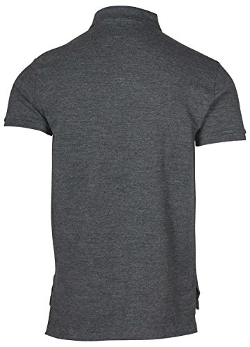 Image of Polo Ralph Lauren Men Custom Fit Mesh Pony Logo Shirt (XL, BlackHth)
