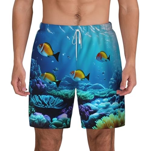 Short de bain homme doublure compression anti frottement maillot séchage rapide