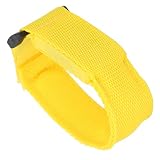 Kadimendium Bracelet Lumineux, Plus sûr la Nuit Brassard léger à Boucle réglable, Sangle en Nylon pour Les traqueurs de Nuit pour Les athlètes en Plein air(Yellow)