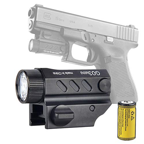Garberiel G03 LED Handgun Flashlight 320 Lumens 1 Modes Waterproof LED Tactical Gun