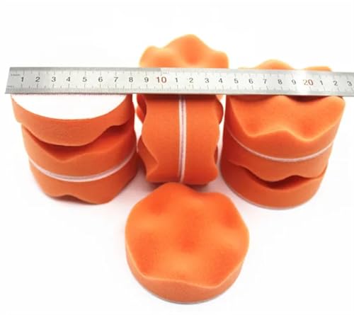 Almohadillas pulidoras de 80 mm con esponja ondulada gruesa para eliminar arañazos de pintura 5