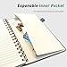 LEAGIM Lined Spiral Journal Notebook for Women & Men, College Ruled Hardcover Notebook for Work & Note Taking, Journals for Writing, 100 GSM, Business, School, 140 Pages, A5(5.8